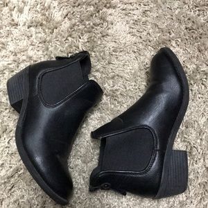 Black ankle booties